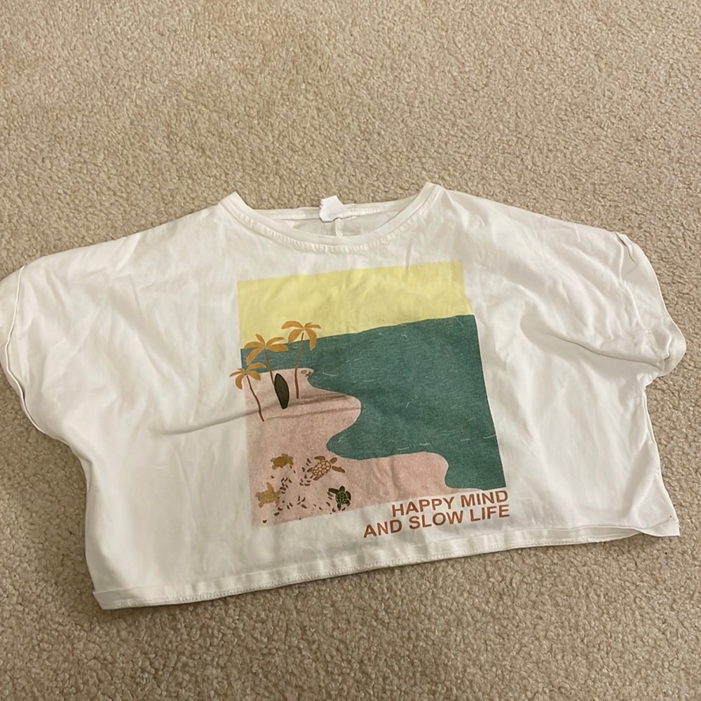 Cropped ZARA t shirt